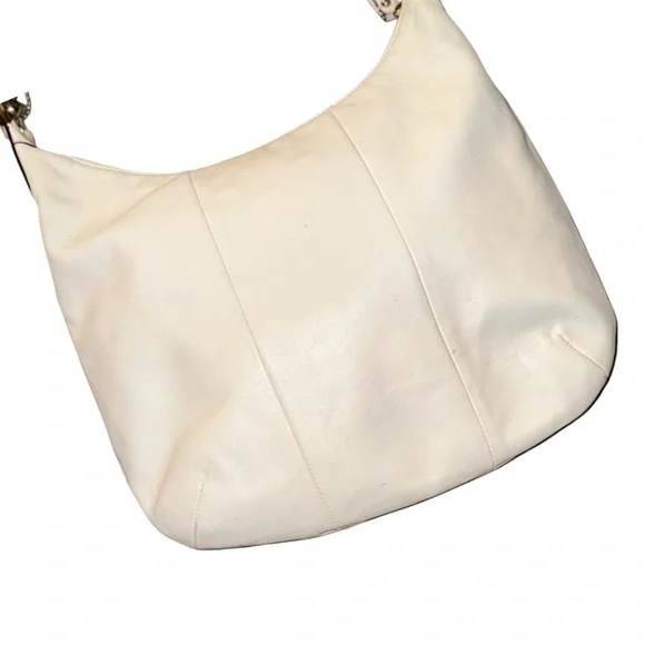Coach White Leather Shoulder Bag - Picture 7 of 11